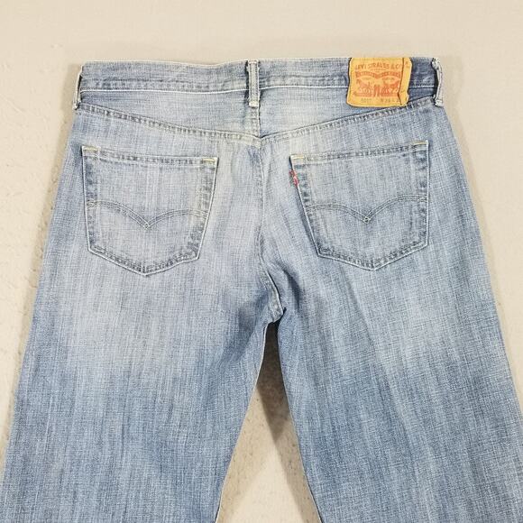 Levi's 501 jeans men's 36x32 original button fly regular fit blue denim pants - Picture 8 of 12